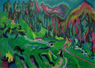 Landscape Sertigtal by Ernst Ludwig Kirchner